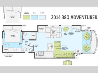 Floorplan - 2014 Winnebago Adventurer 38Q