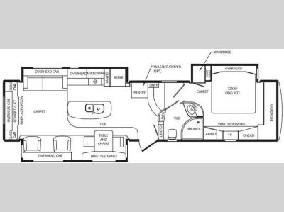 Floorplan - 2014 DRV Luxury Suites Mobile Suites 38 REPS3
