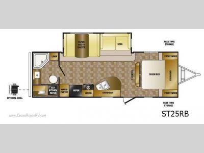 Floorplan - 2013 CrossRoads RV Sunset Trail ST25RB