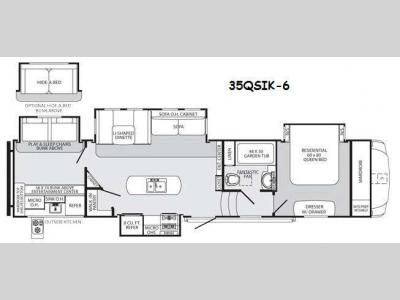 Floorplan - 2014 Palomino Sabre 35QSIK