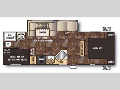 Floorplan - 2014 Forest River RV Cherokee 264BH