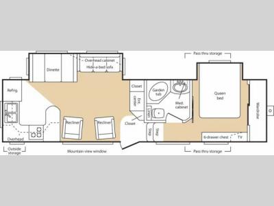 Floorplan - 2007 Keystone RV Mountaineer 307RKD