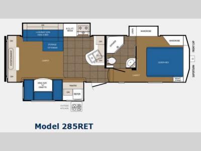 Floorplan - 2014 Prime Time Manufacturing Crusader 285RET