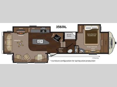 Floorplan - 2014 Keystone RV Montana 3582 RL