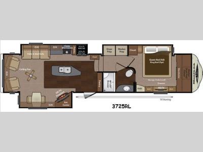 Floorplan - 2014 Keystone RV Montana 3725 RL