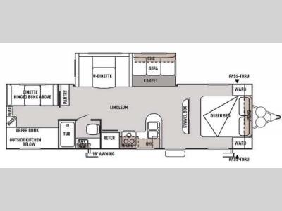 Floorplan - 2014 Forest River RV Wildwood 30KQBSS