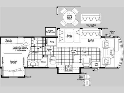 Floorplan - 2007 Winnebago Adventurer 35A