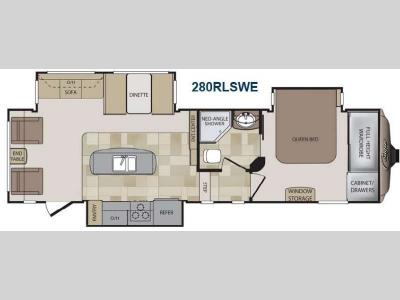 Floorplan - 2014 Keystone RV Cougar 280RLSWE