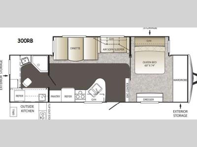 Floorplan - 2014 Keystone RV Outback 300RB