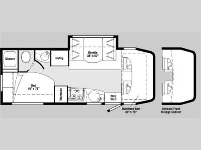 Floorplan - 2007 Winnebago View 23J