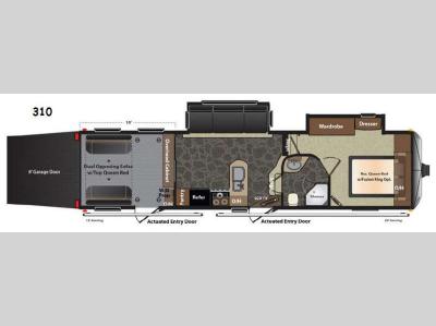 Floorplan - 2014 Keystone RV Fuzion 310