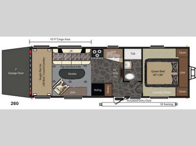 Floorplan - 2014 Keystone RV Fuzion 260