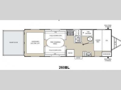 Floorplan - 2014 Coachmen RV Freedom Express 260BL