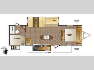 Floorplan - 2014 CrossRoads RV Hill Country HCT28BH