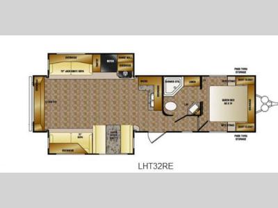 Floorplan - 2014 CrossRoads RV Longhorn LHT32RE Texas Edition