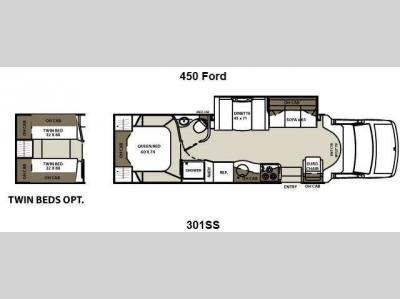 Floorplan - 2014 Coachmen RV Concord 301SS Ford