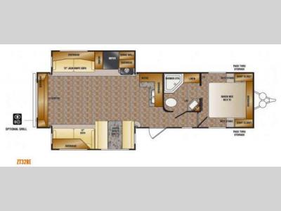 Floorplan - 2014 CrossRoads RV Zinger ZT32RE