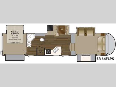 Floorplan - 2014 Heartland ElkRidge 36FLPS