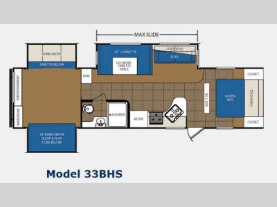 Floorplan - 2014 Prime Time Manufacturing Avenger 33BHS