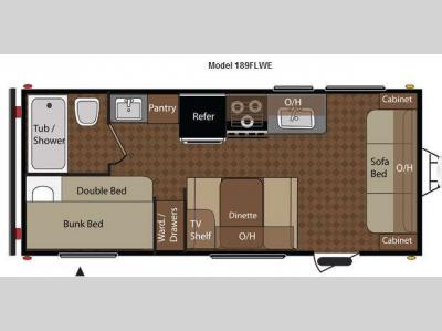 Floorplan - 2014 Keystone RV Springdale 189FLWE