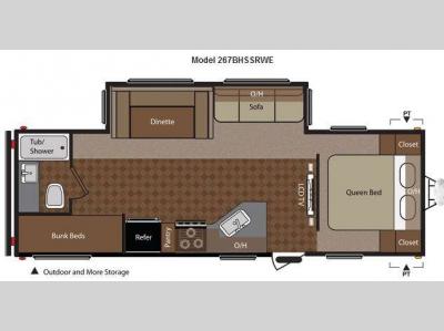 Floorplan - 2014 Keystone RV Springdale 267BHSSRWE