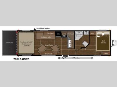 Floorplan - 2014 Keystone RV Energy 280LSABWE
