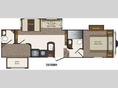 Floorplan - 2014 Keystone RV Laredo Super Lite 293SBH