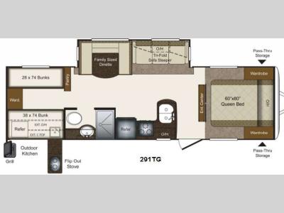 Floorplan - 2014 Keystone RV Laredo Super Lite 291TG