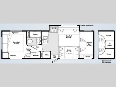 Floorplan - 2007 Itasca Spirit 31H