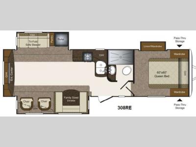 Floorplan - 2014 Keystone RV Laredo Super Lite 308RE