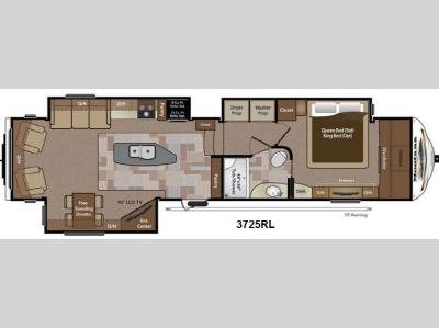 Floorplan - 2013 Keystone RV Montana Big Sky 3725RL