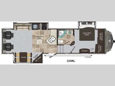 Floorplan - 2014 Keystone RV Montana High Country 325RL