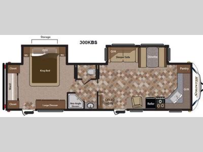 Floorplan - 2014 Keystone RV Sprinter 300KBS