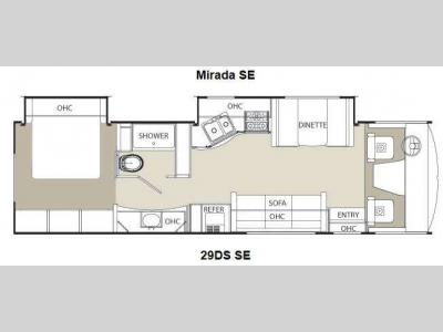 Floorplan - 2013 Coachmen RV Mirada 29DS SE