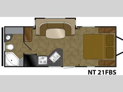 Floorplan - 2014 Heartland North Trail 21FBS