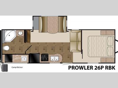 Floorplan - 2014 Heartland Prowler 26P RBK