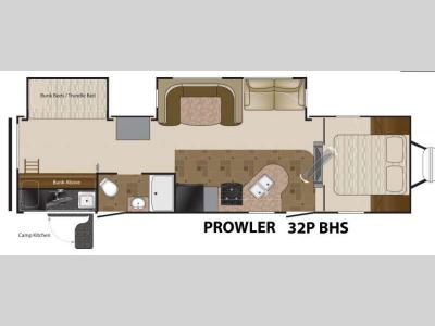 Floorplan - 2014 Heartland Prowler 32P BHS