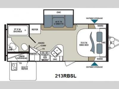 Floorplan - 2014 Dutchmen RV Aerolite 213RBSL