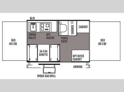 Floorplan - 2014 Forest River RV Flagstaff MAC LTD Series 205