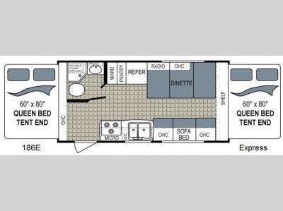 Floorplan - 2014 Dutchmen RV Kodiak 186E Express