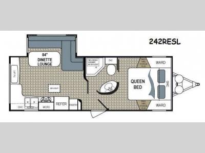 Floorplan - 2014 Dutchmen RV Kodiak 242RESL