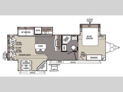 Floorplan - 2014 Forest River RV Rockwood Signature Ultra Lite 8329SS