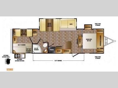 Floorplan - 2014 CrossRoads RV Sunset Trail Reserve ST29SS