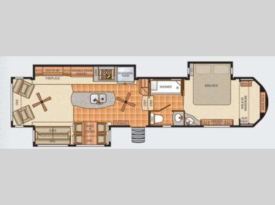 Floorplan - 2013 Dynamax Trilogy 3800D3