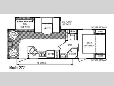 Floorplan - 2014 Skyline Nomad Joey Select 272