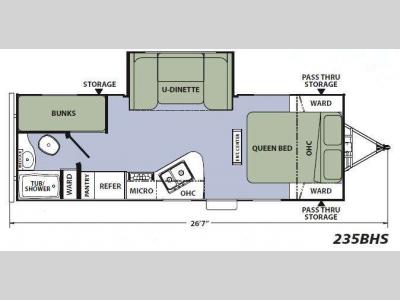 Floorplan - 2014 Coachmen RV Apex Ultra-Lite 235BHS