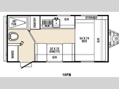 Floorplan - 2014 Coachmen RV Viking Ultra-Lite 16FB