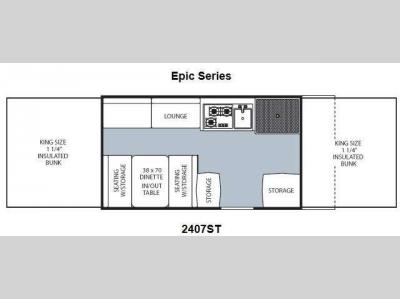 Floorplan - 2014 Coachmen RV Viking Camping Trailers 2407ST Epic