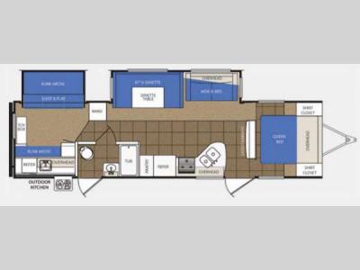 Floorplan - 2014 Prime Time Manufacturing LaCrosse 318BHS