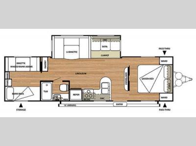 Floorplan - 2014 Forest River RV Salem 30QBSS